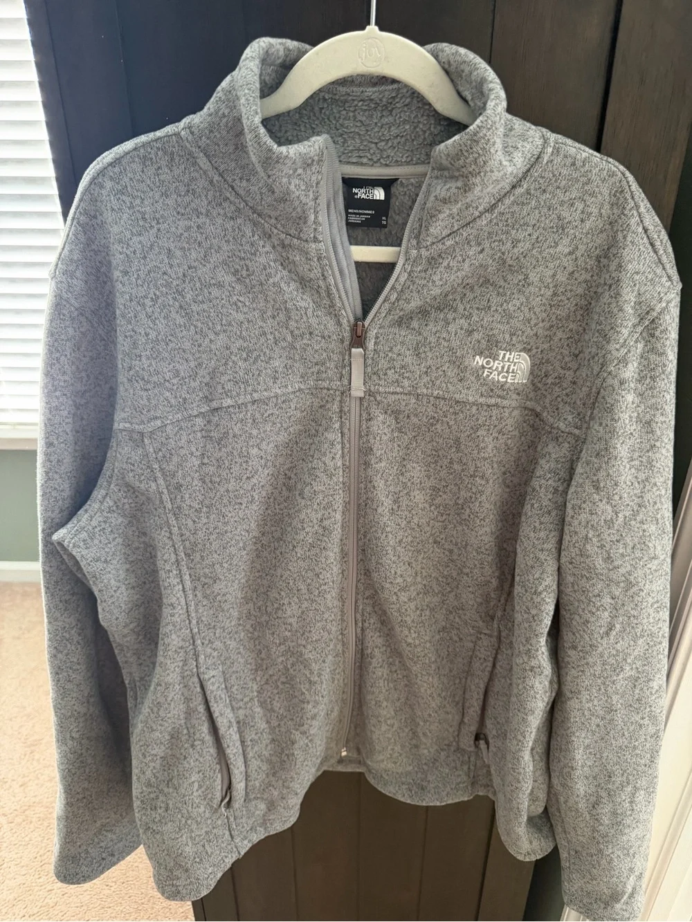 The North Face Men’s Grey Full-Zip Fleece Jacket